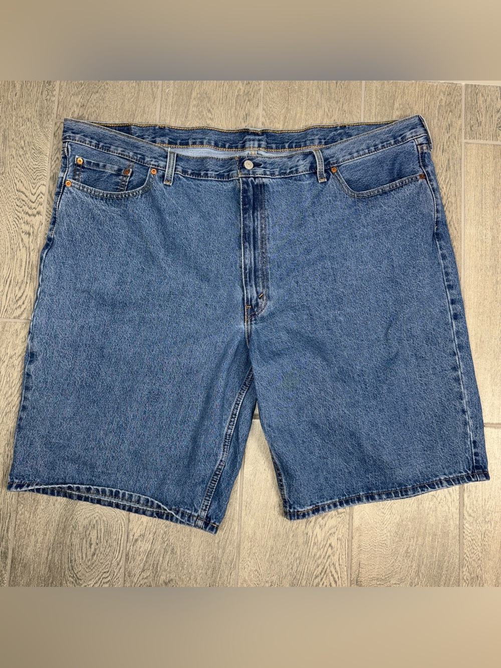 Levi's 469 Shorts Men's 50 Blue Loose Jean